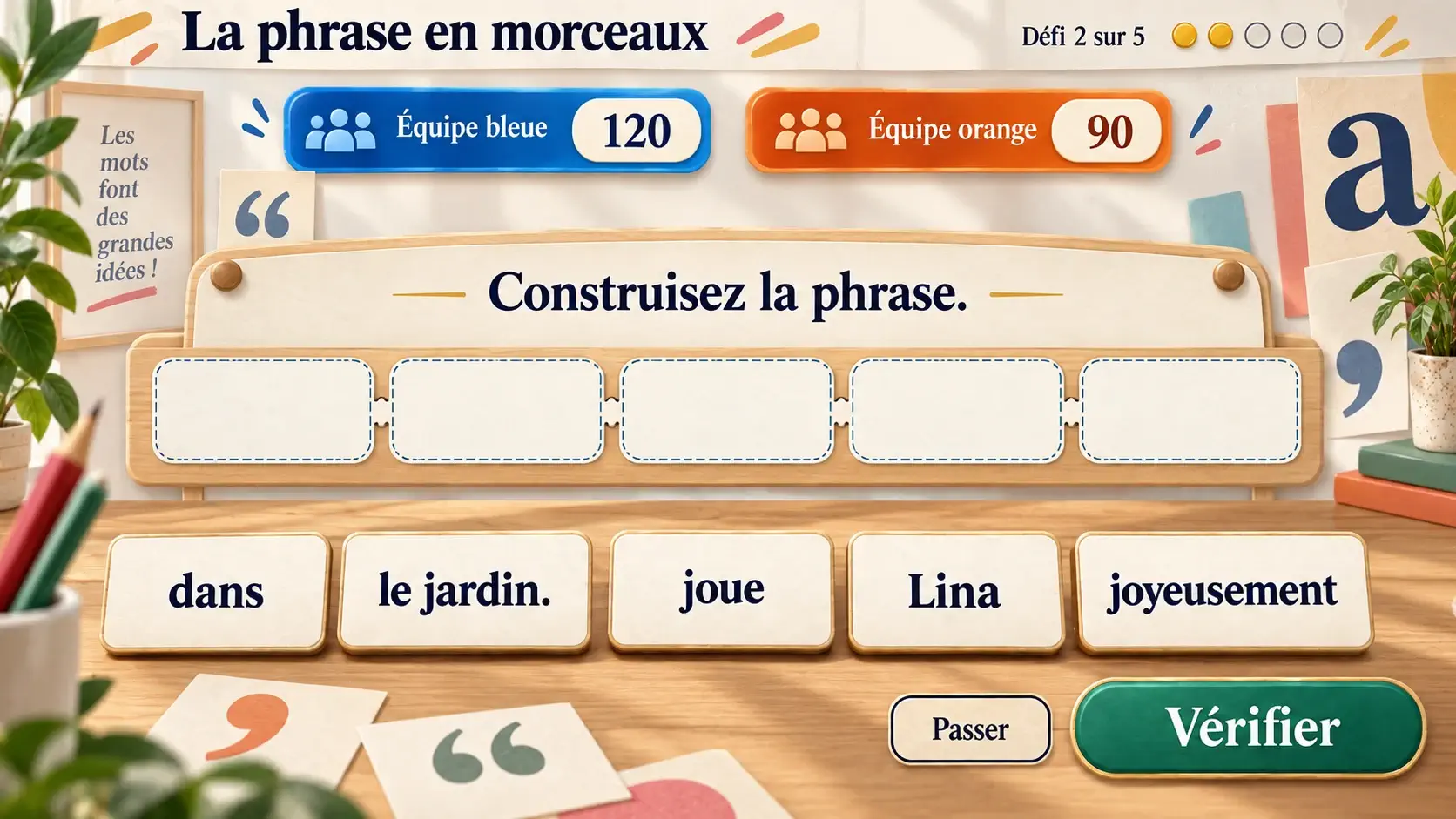 Aperçu de La phrase en morceaux